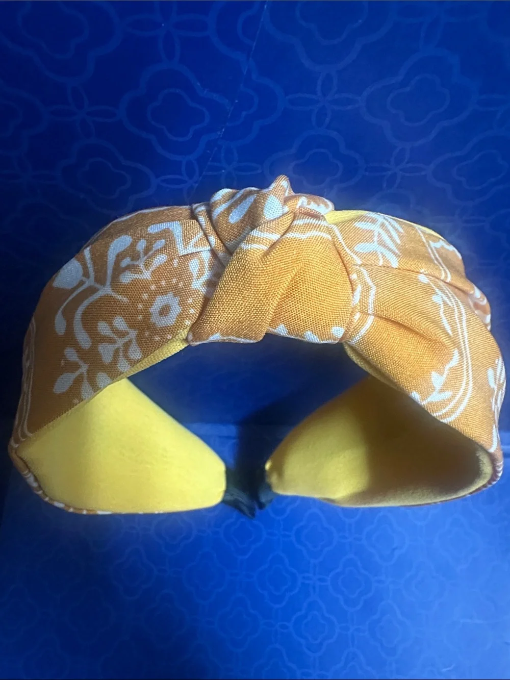 Yellow Floral Knot Headband - Women's Accessory